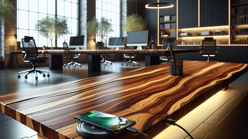 The Rising Trend of Wooden Furniture with Integrated Wireless Charging