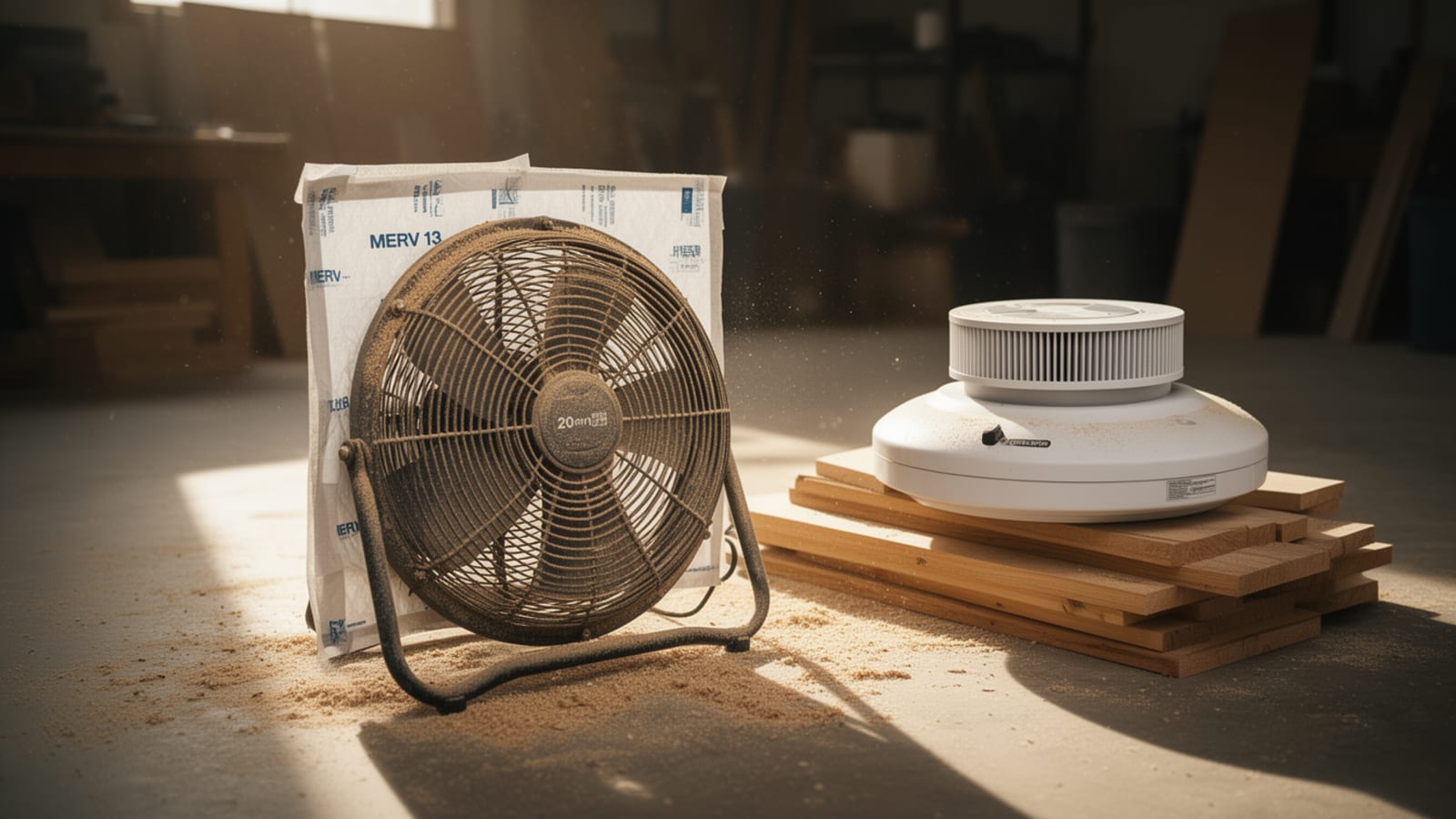 Box Fan vs. Shop Air Cleaner: Measured CADR, Real Filter Costs