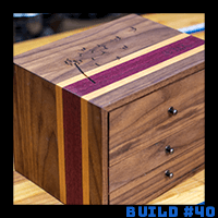 Building Jewelry Box For Valentine's Day Using Walnut, Cherry and Purpleheart! 