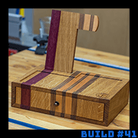 DIY Nightstand Organizer Build | Oak, Purpleheart, Walnut & Cherry Woodworking Project