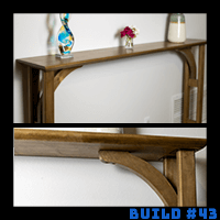 DIY Console Table with Rustic Look 