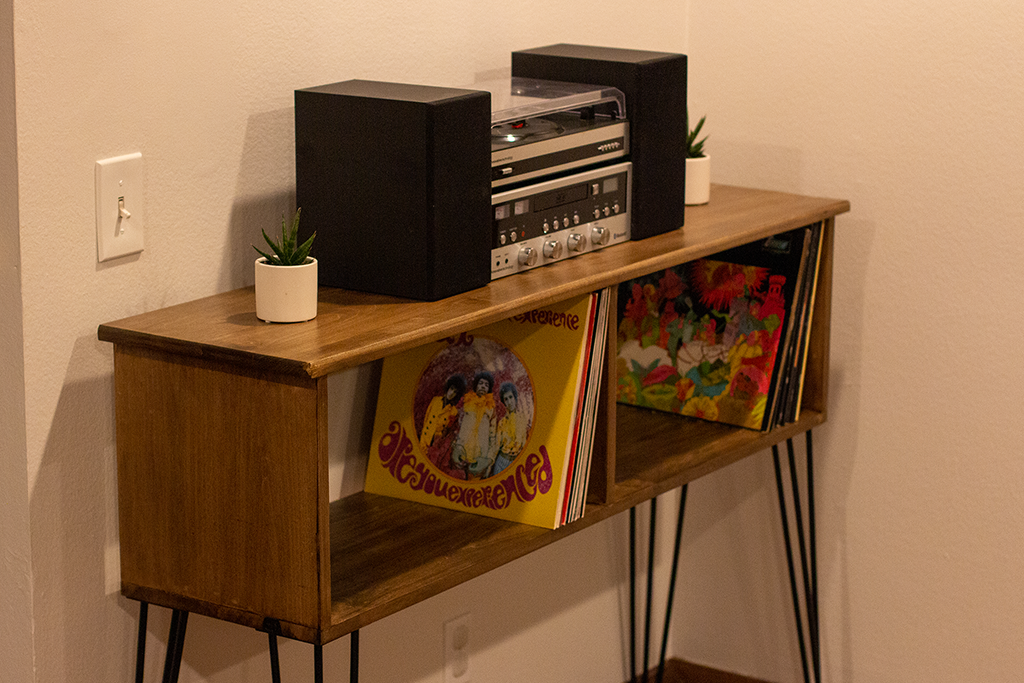 5 | My First furniture build; A Record Player Table | Polidact Woodworking